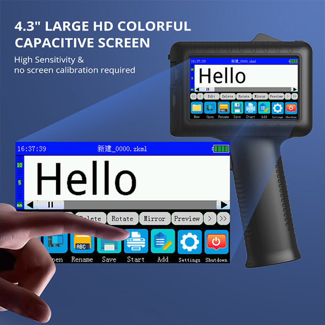 Best Price Handheld Inkjet Production Printer Intelligent Coding Machine Production Date Price Tag Number Digital Graphics logo