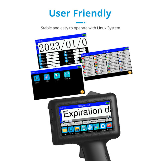 Faithcoding Factory Sale Exp Coding Machine Portable Hand Held Handheld Small Food Packaging Automatic Inkjet Printer