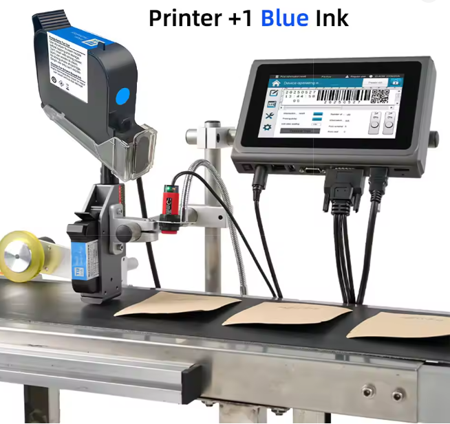 Faith Industrial Online Inkjet Printer 12.7mm QR Barcode Batch Number Logo ExpiryDate Coding Machine