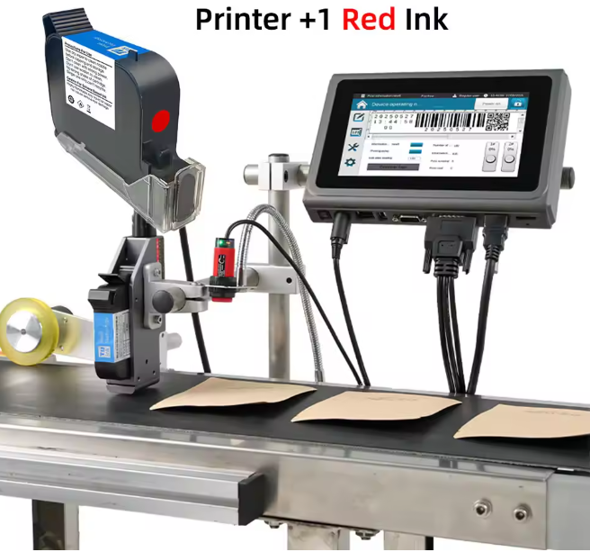 Faith Industrial Online Inkjet Printer 12.7mm QR Barcode Batch Number Logo ExpiryDate Coding Machine