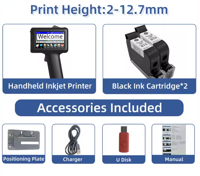 Faithcoding Factory Sale Exp Coding Machine Portable Hand Held Handheld Small Food Packaging Automatic Inkjet Printer