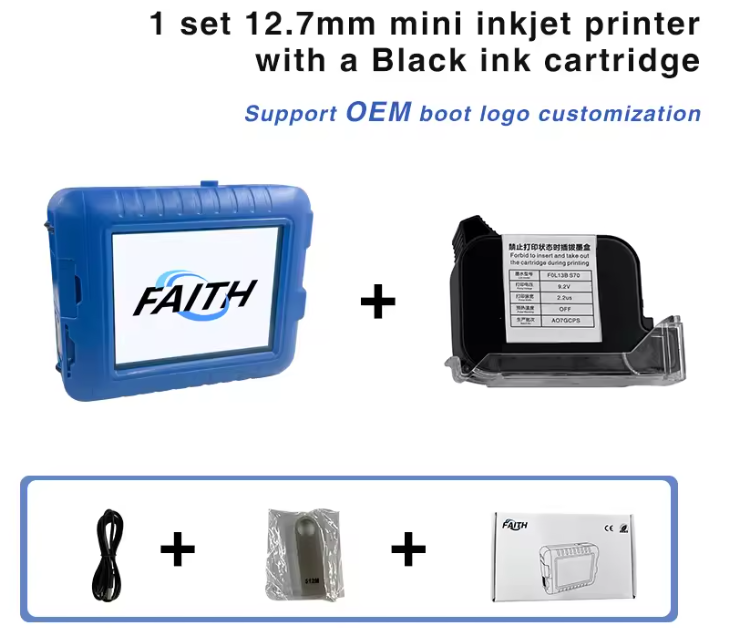 Faithcoding 25 languages Handheld Printer date Coding Machine Production Date Expiry Date Printing Fast Dry Mini Inkjet Printer