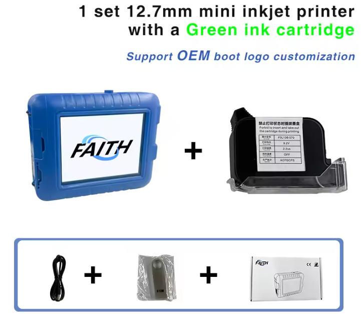 Faithcoding 25 languages Handheld Printer date Coding Machine Production Date Expiry Date Printing Fast Dry Mini Inkjet Printer