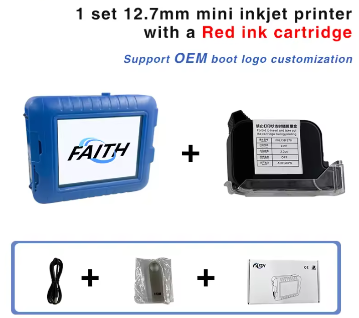 Faithcoding 25 languages Handheld Printer date Coding Machine Production Date Expiry Date Printing Fast Dry Mini Inkjet Printer