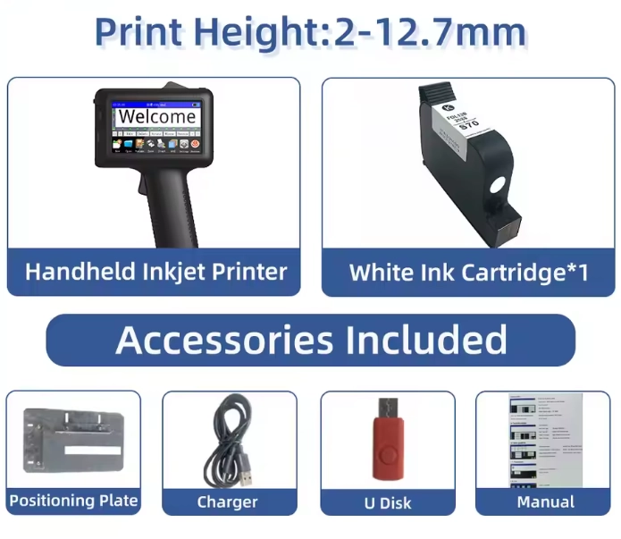 Best Price Handheld Inkjet Production Printer Intelligent Coding Machine Production Date Price Tag Number Digital Graphics logo