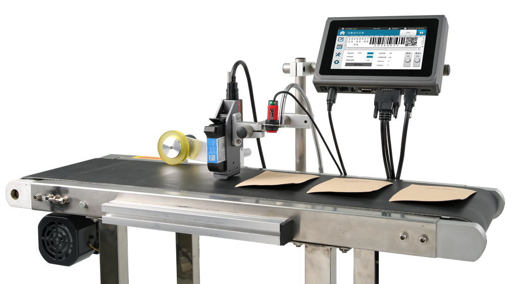 Faith Industrial Online Inkjet Printer 12.7mm QR Barcode Batch Number Logo ExpiryDate Coding Machine