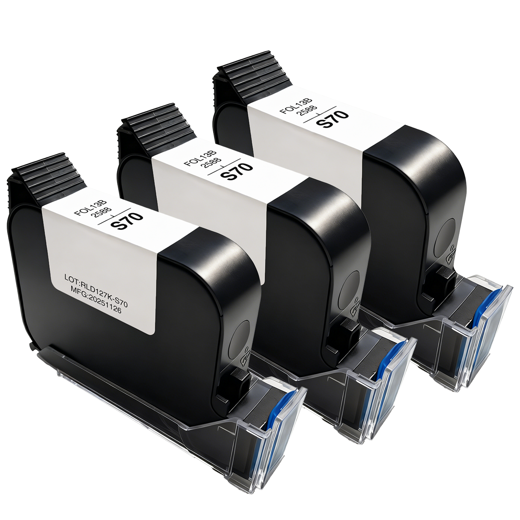 Faithcoding S70 Ink Cartridge Continues Handheld Inkjet Printer Character Expiry Date QR Code Printing Serial Number Ink Cartridge