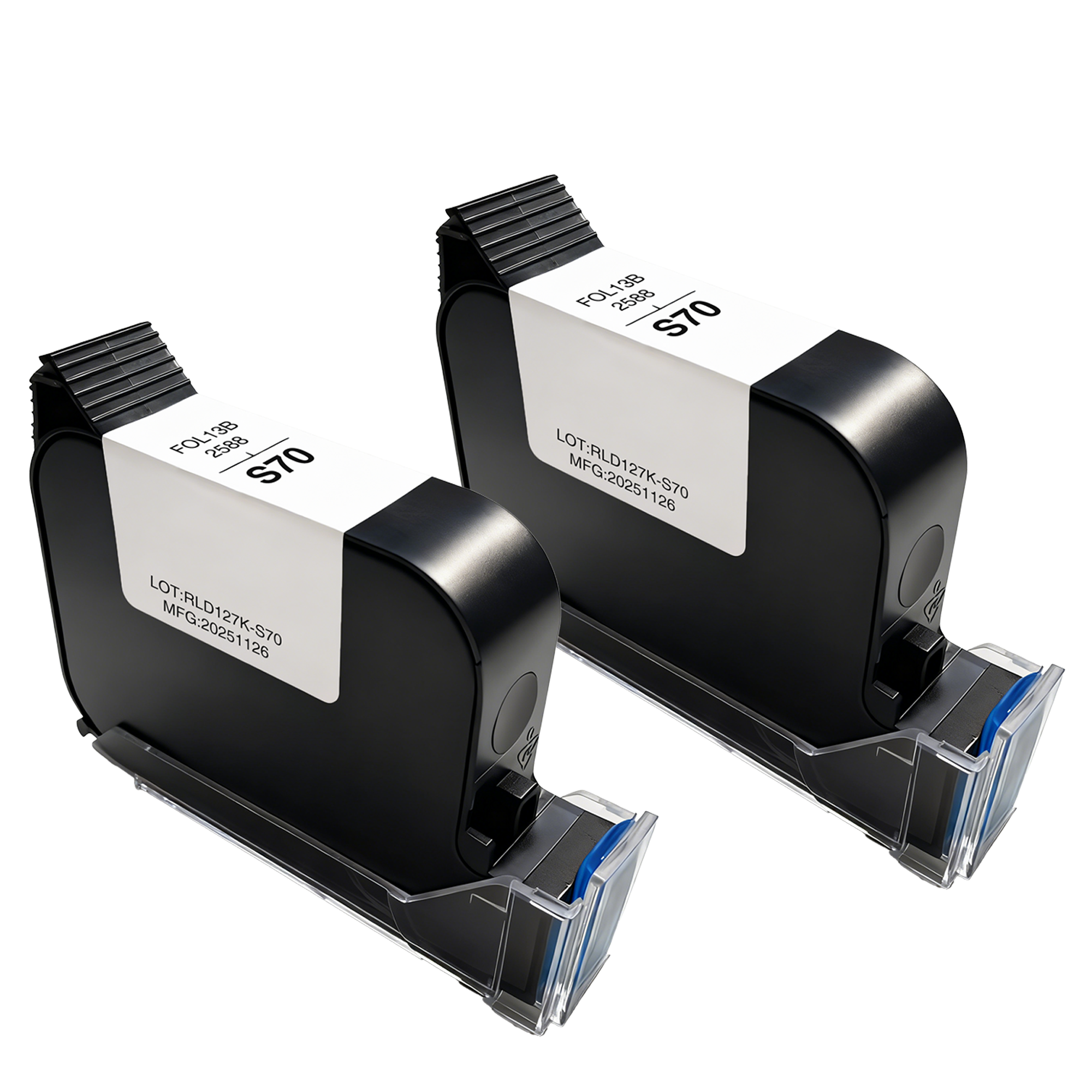 Faithcoding S70 Ink Cartridge Continues Handheld Inkjet Printer Character Expiry Date QR Code Printing Serial Number Ink Cartridge