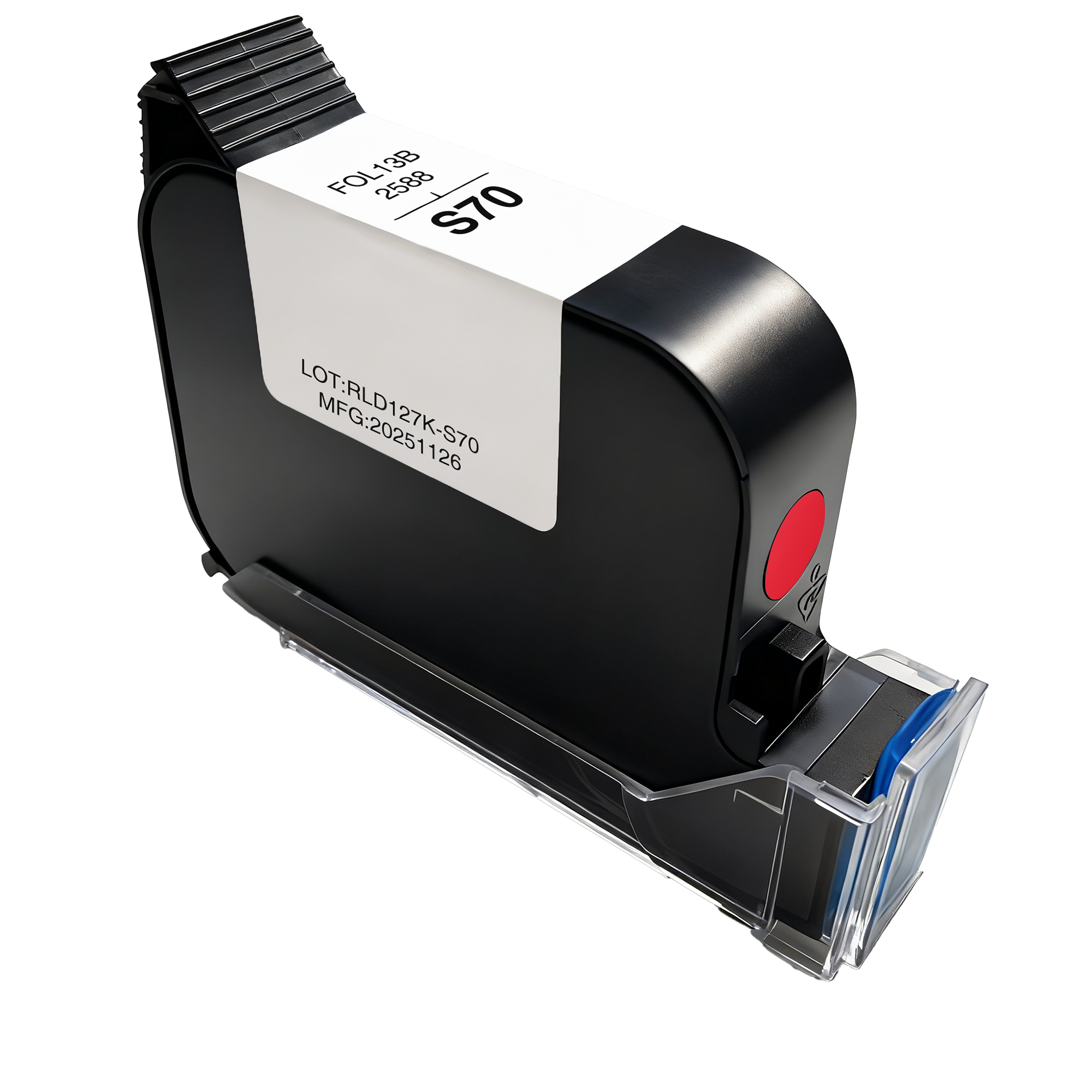 Faithcoding S70 Ink Cartridge Continues Handheld Inkjet Printer Character Expiry Date QR Code Printing Serial Number Ink Cartridge