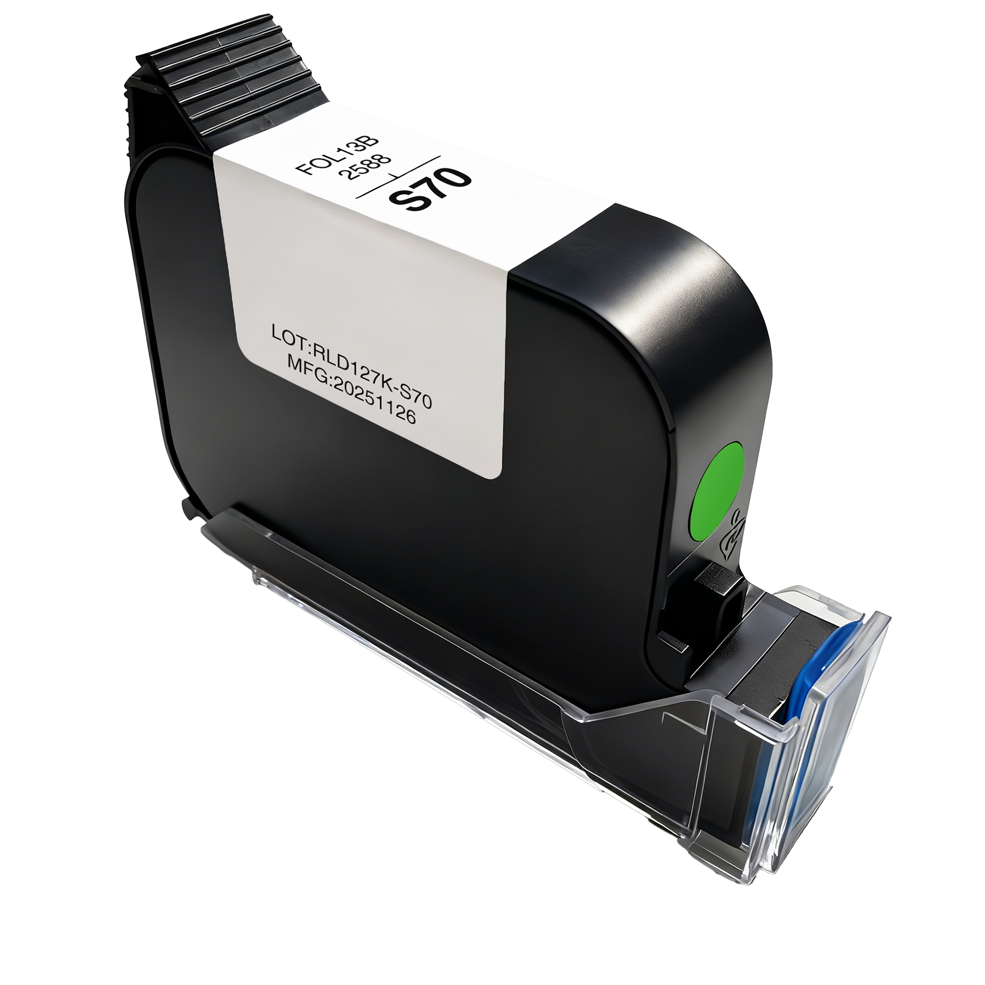 Faithcoding S70 Ink Cartridge Continues Handheld Inkjet Printer Character Expiry Date QR Code Printing Serial Number Ink Cartridge