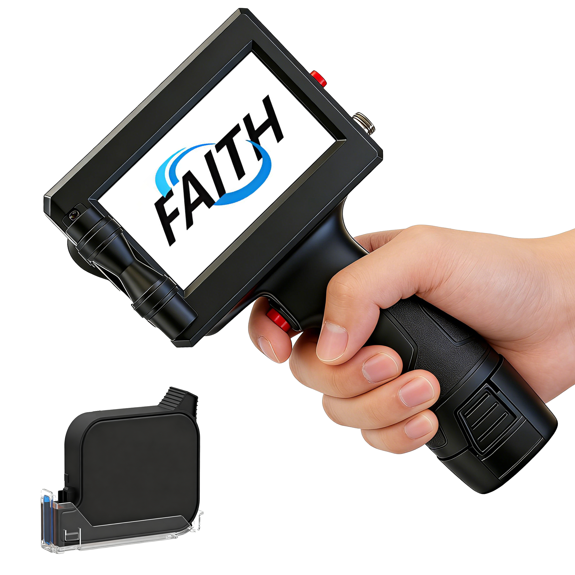 Faith 25.4mm Portable Printers Handheld Inkjet Printer Text QR Barcode Batch Number Logo Image Date Printing Machine