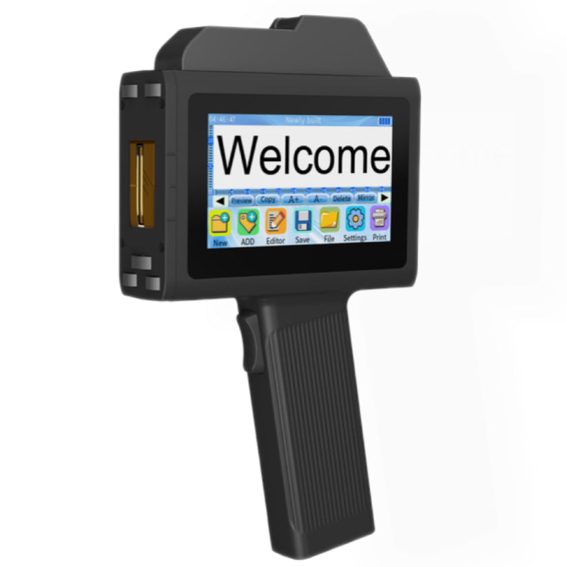 Faith New 25.4mm Handheld Inkjet Printer  Portable Production Date Coding Machine Price Tag Number logo Industrial
