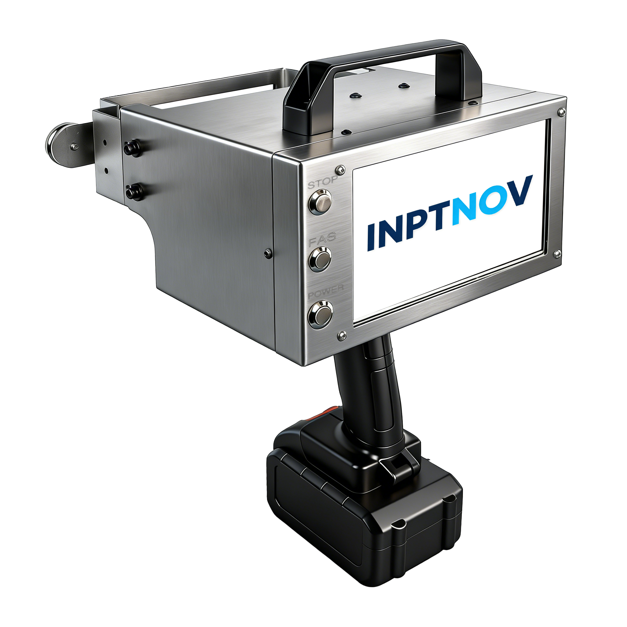 Handheld Electric Dot Peen Marking Machine, 150W Portable Metal Engraver with Touch Screen Force Adjustment, 4.7"x2" Marking Area for VIN Code, Serial Numbers and Metal Plates