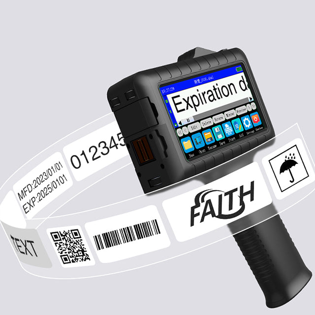Best Price Handheld Inkjet Production Printer Intelligent Coding Machine Production Date Price Tag Number Digital Graphics logo
