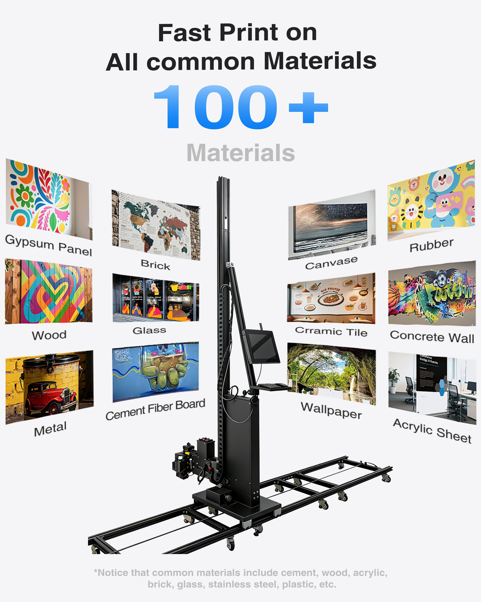 Faith Vertical 3D Inkjet Wall Printing Machine Intelligent Picture Wall Printer Machine 3D Mural Printing Machine