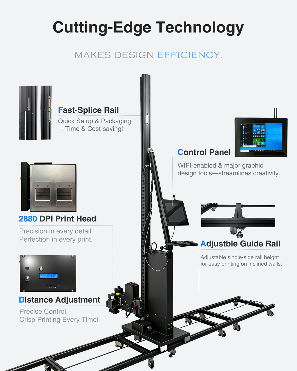 Faith Vertical 3D Inkjet Wall Printing Machine Intelligent Picture Wall Printer Machine 3D Mural Printing Machine