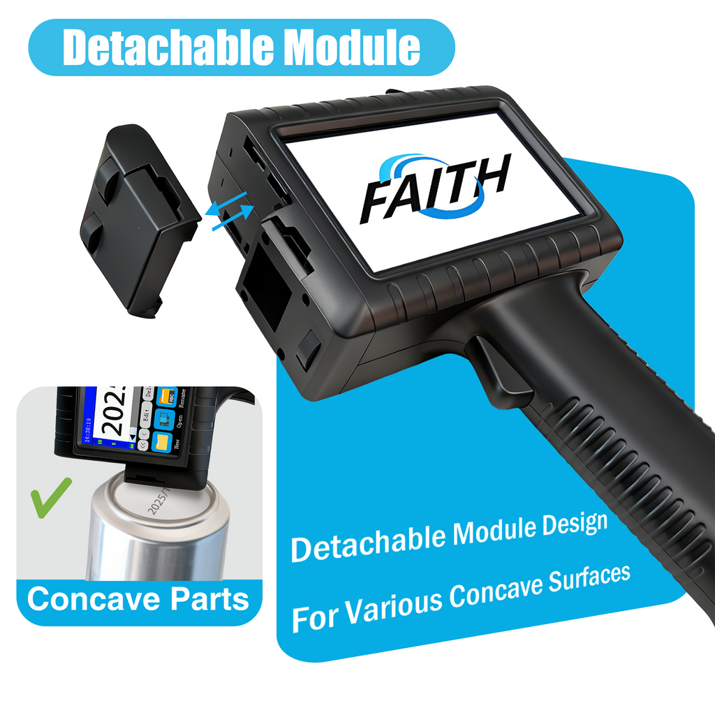 HOT SALE! Faith Industrial 12.7mm Coding Machine Portable Expiry Date Handheld Inkjet Printer