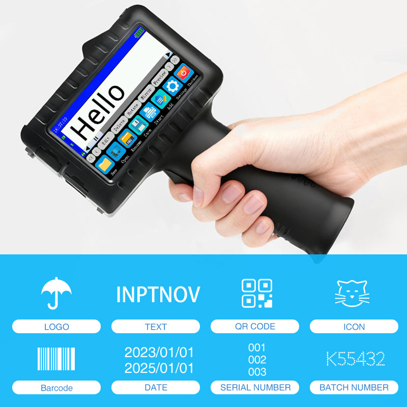 HOT SALE! Faith Industrial 12.7mm Coding Machine Portable Expiry Date Handheld Inkjet Printer