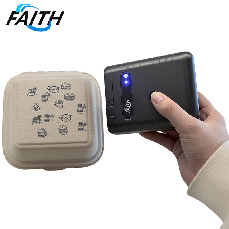 Faith Portable TIJ Handheld Mini Inkjet Printers Wireless Wi-Fi Connectivity Printer with Fast Dry Ink for Multiple Materials